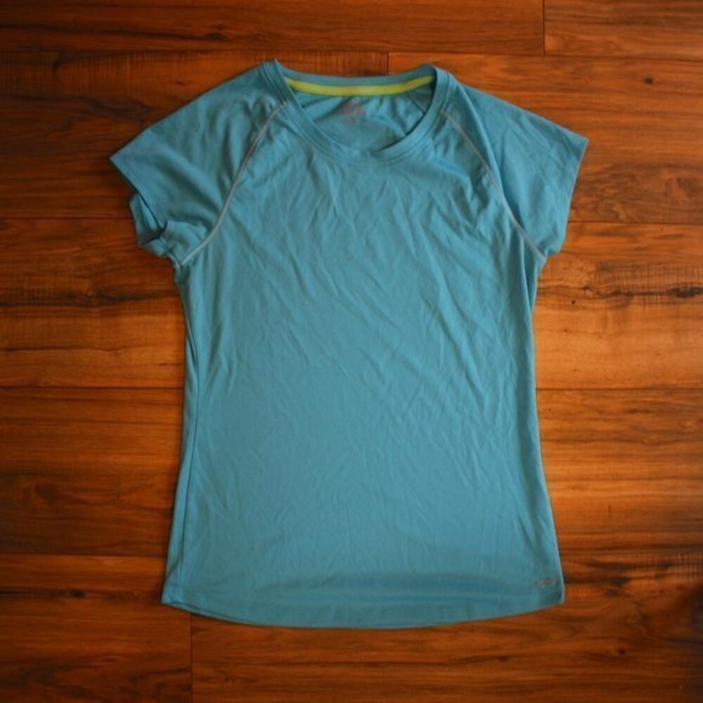 Champion Bright Baby Blue Semi Fitted Active Tee